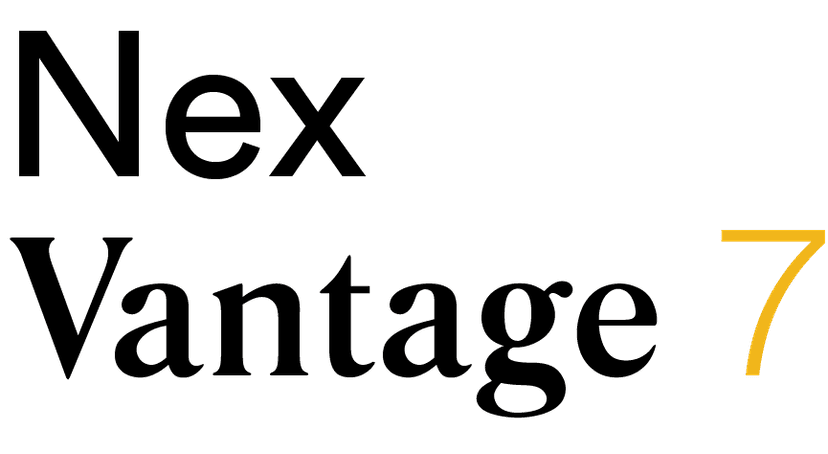text logo for NexVantage 7