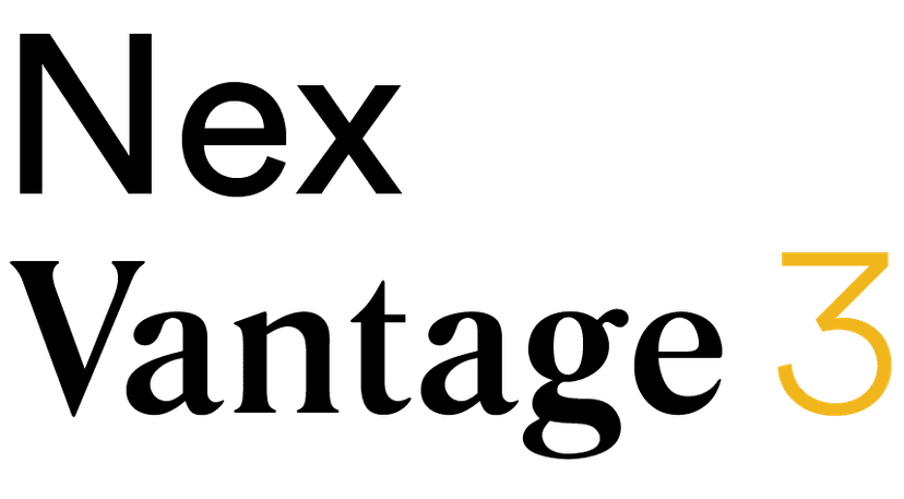 text logo for NexVantage 3